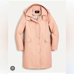 New J Crew Classic raincoat, pink, size S
